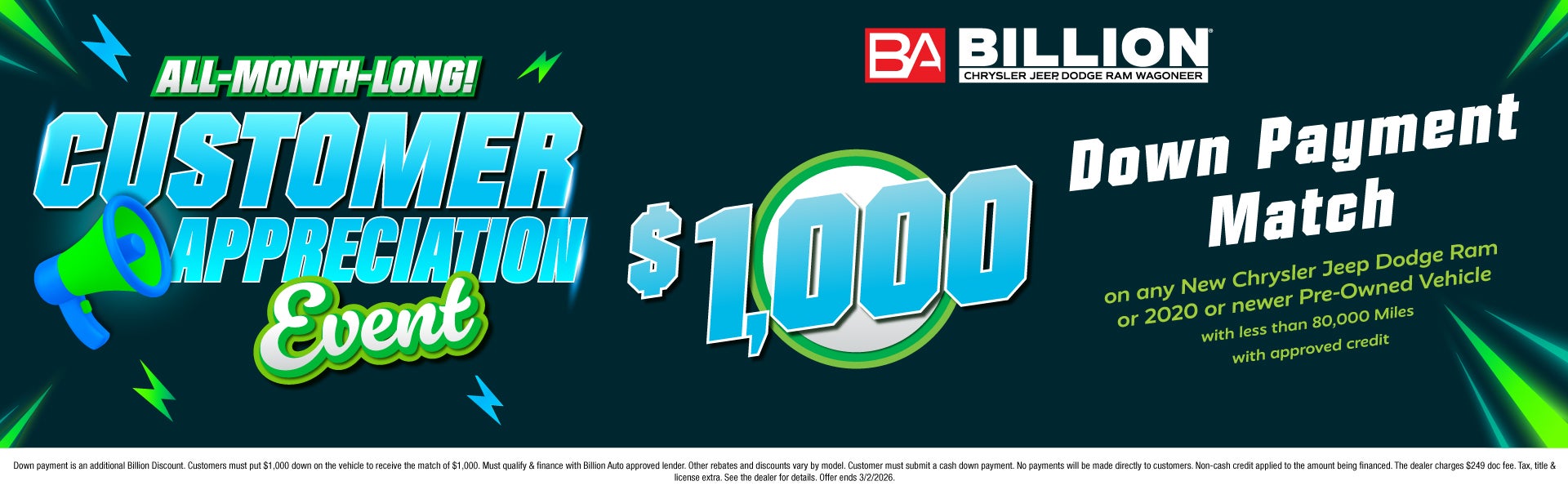 CUSTOMER APPRECIATION