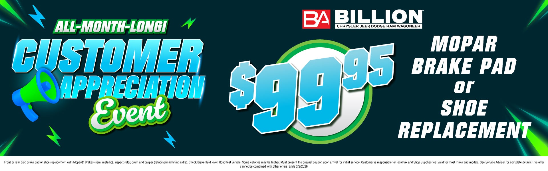 CUSTOMER APPRECIATION