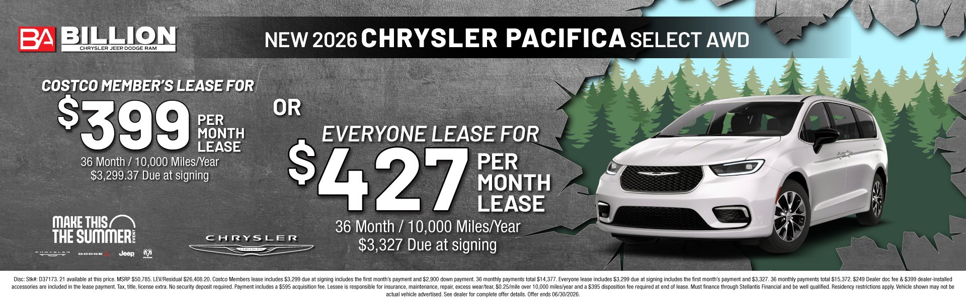 NEW 2026 CHRYSLER PACIFICA SELECT