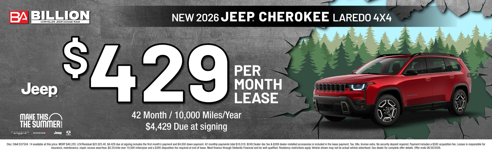 NEW 2026 JEEP CHEROKEE LAREDO