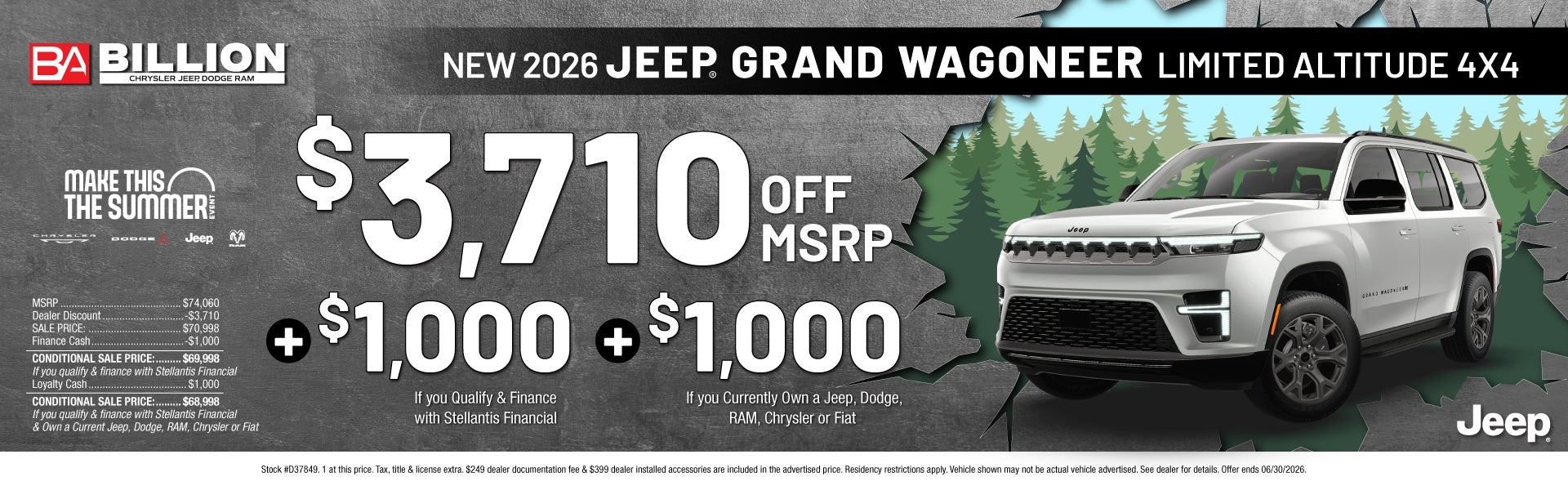 NEW 2026 JEEP GRAND WAGONEER LIMITED ALTITUDE