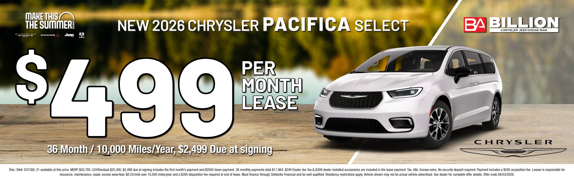NEW 2026 CHRYSLER PACIFICA SELECT