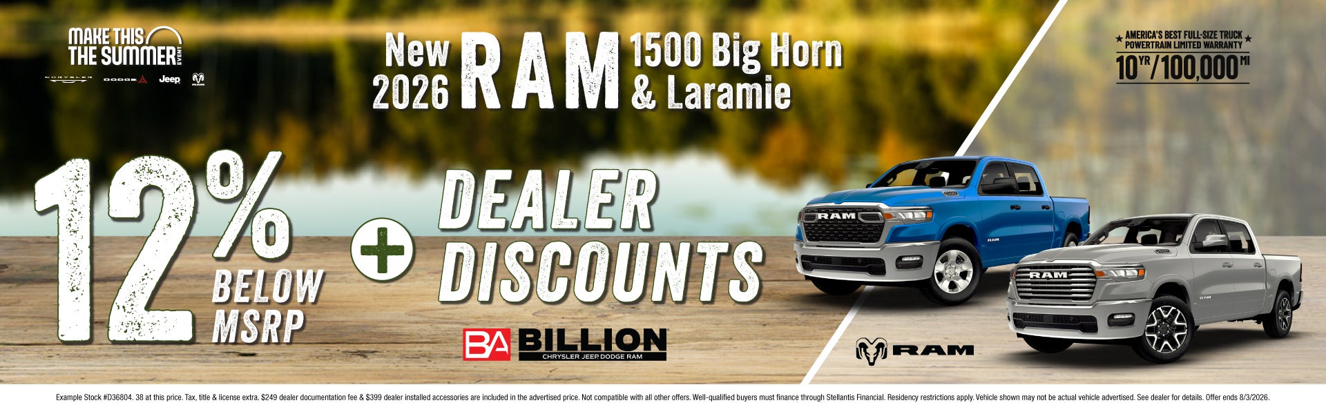 NEW 2026 RAM 1500 BIG HORN & LARMAIE