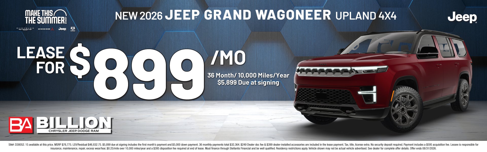NEW 2026 JEEP GRAND WAGONEER UPLAND