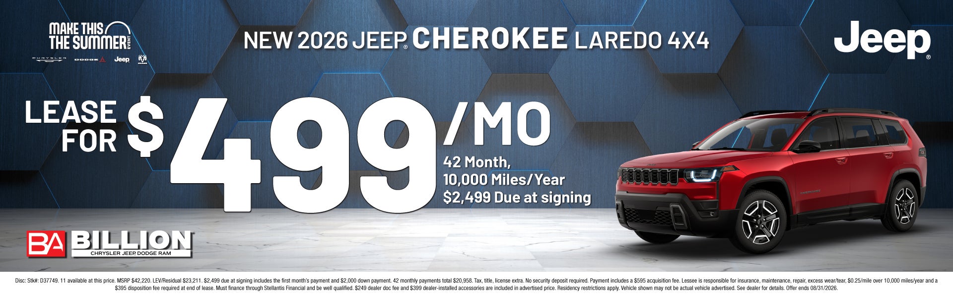 NEW 2026 JEEP CHEROKEE LAREDO