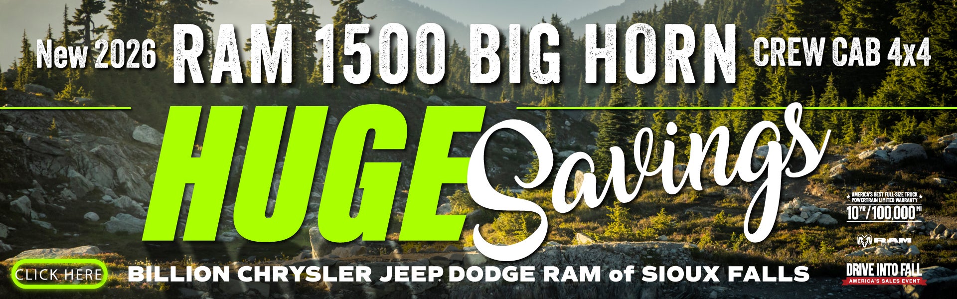 NEW 2026 RAM 1500 BIG HORN CREW CAB