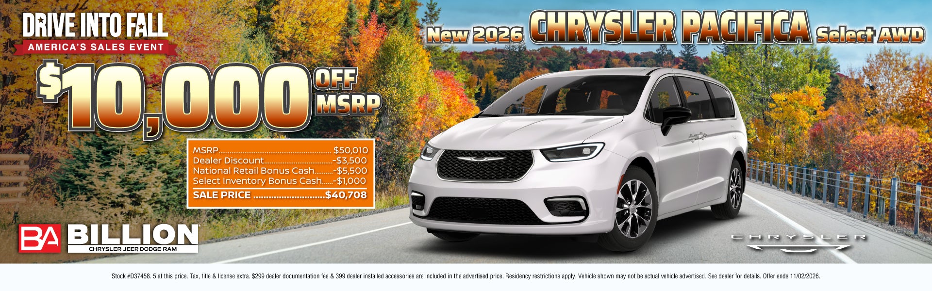 NEW 2026 CHRYSLER PACIFICA SELECT